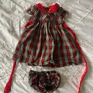 Christmas Plaid Edgehill Collection dress size 12 months